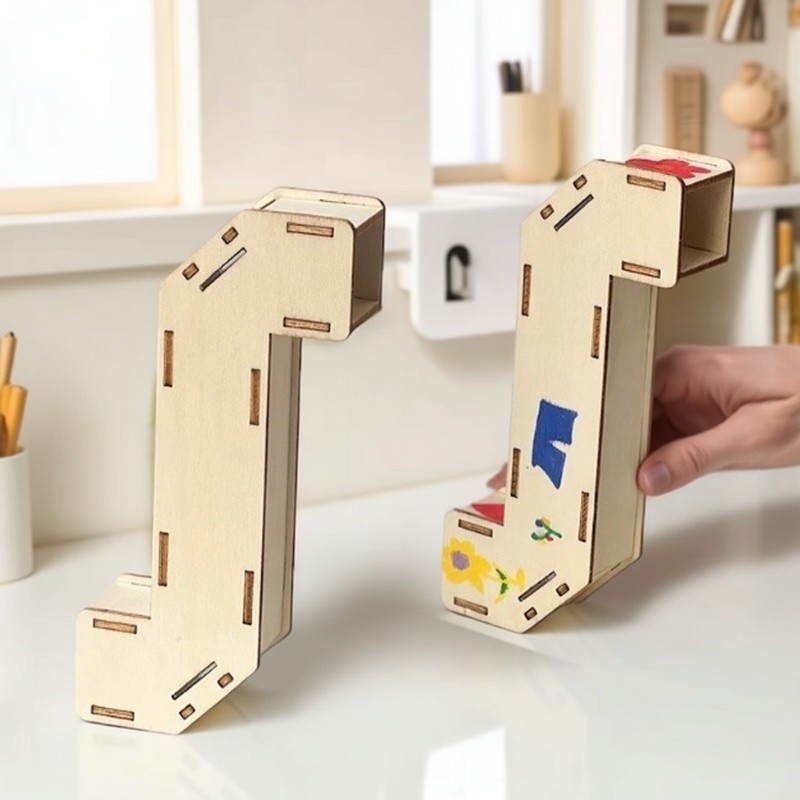 Science Project Toys Making - طقم صنع منظار خشبي يدوي الصنع