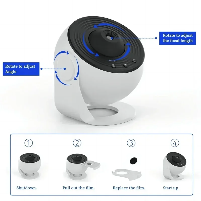 جهاز عرض ضوئي للسماء الليلية و - مراجعة Planetarium Projector Home وسعره