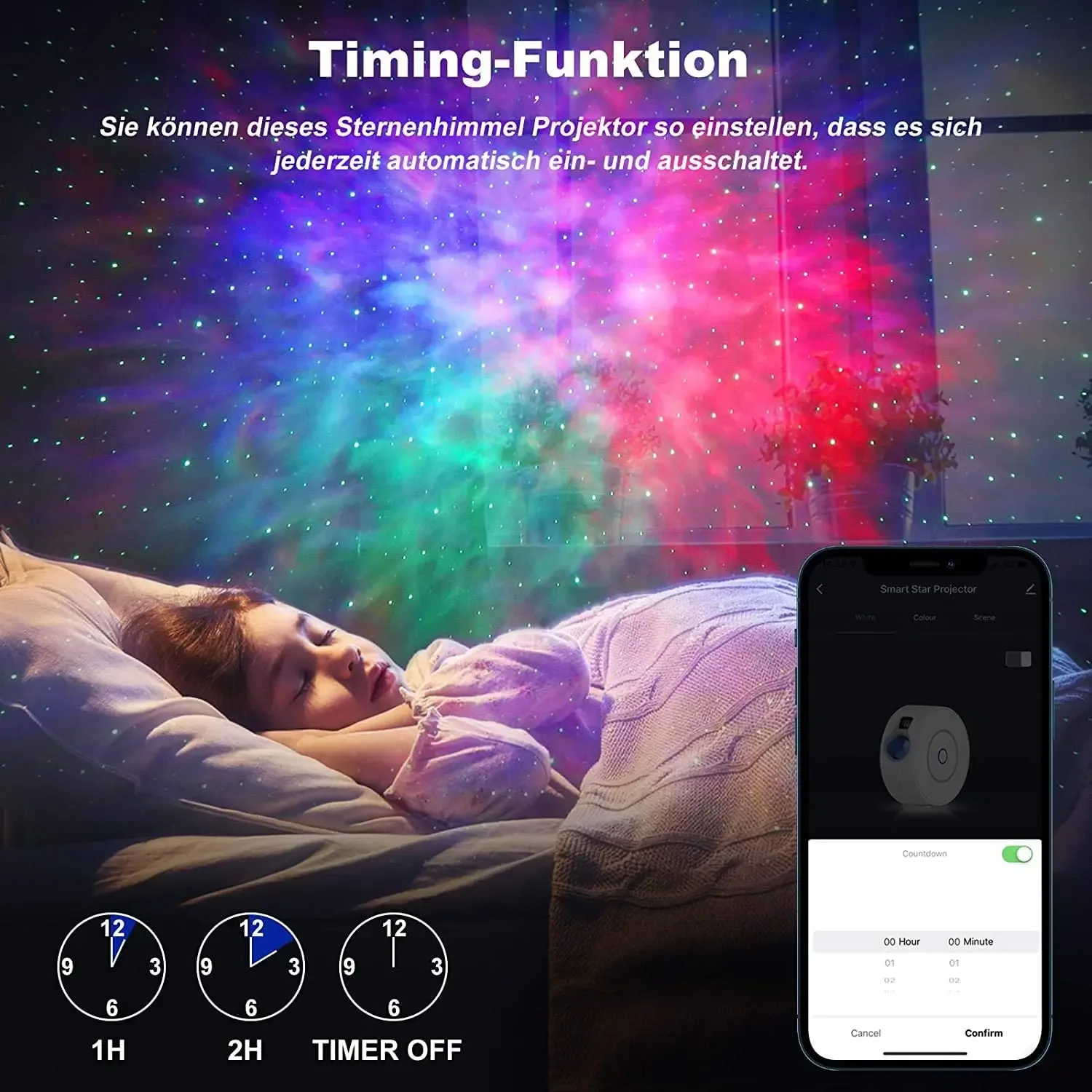 Tuya WiFi ذكي أورورا غالاكسي ا - مراجعة Planetarium Projector Home وسعره