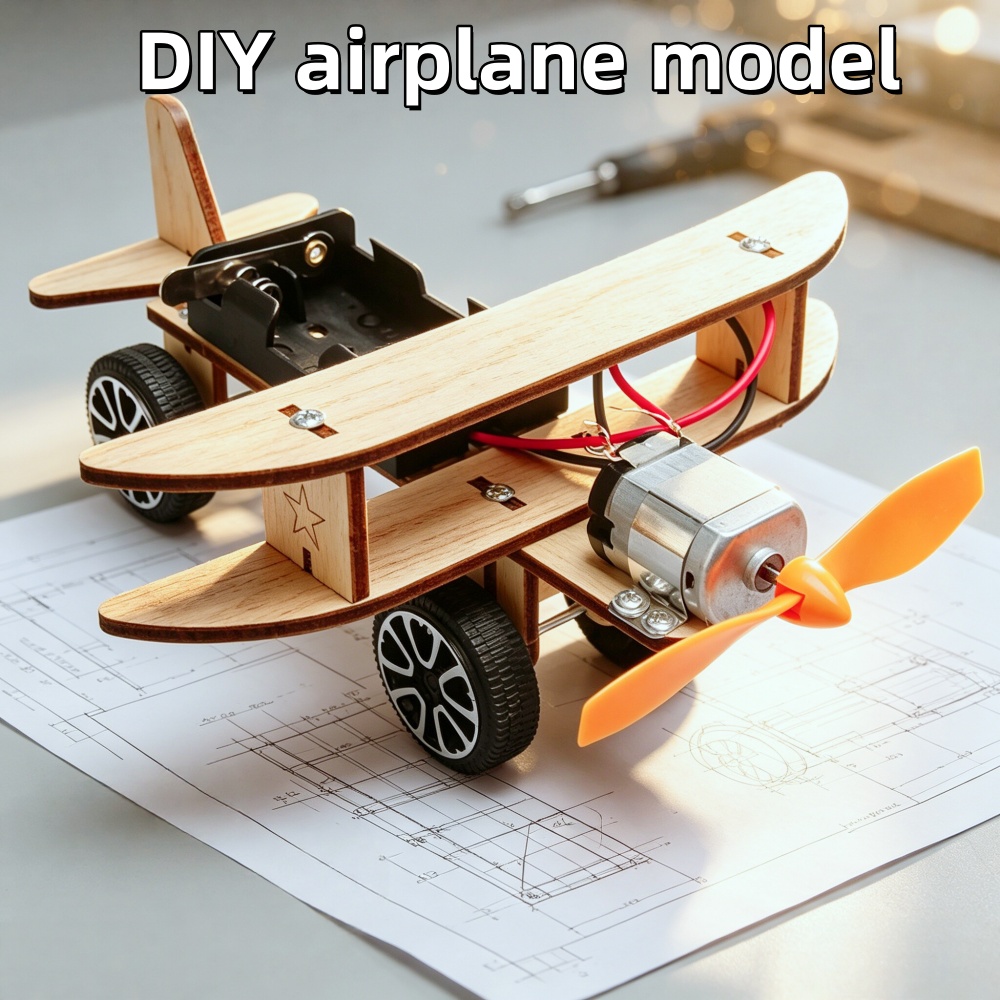 طائرة شراعية كهربائية خشبية قا - مراجعة Science Hobby Kit وسعره