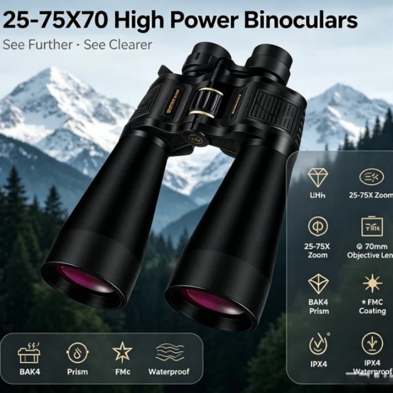 مناظير BORWOLF 25-75X70 بعدسة  - مراجعة National Geographic Telescope 70Mm وسعره