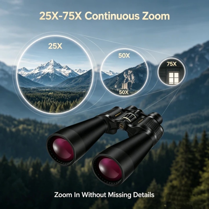 مناظير BORWOLF 25-75X70 بعدسة  - مراجعة National Geographic Telescope 70Mm وسعره
