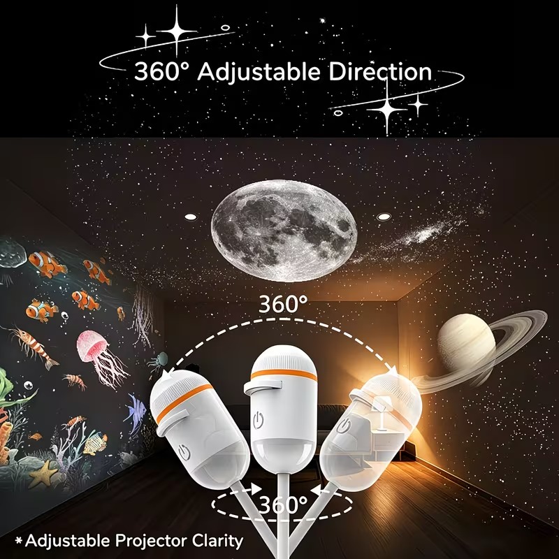 مصباح ليلي بتأثير السماء المرص - مراجعة Planetarium Projector Home وسعره