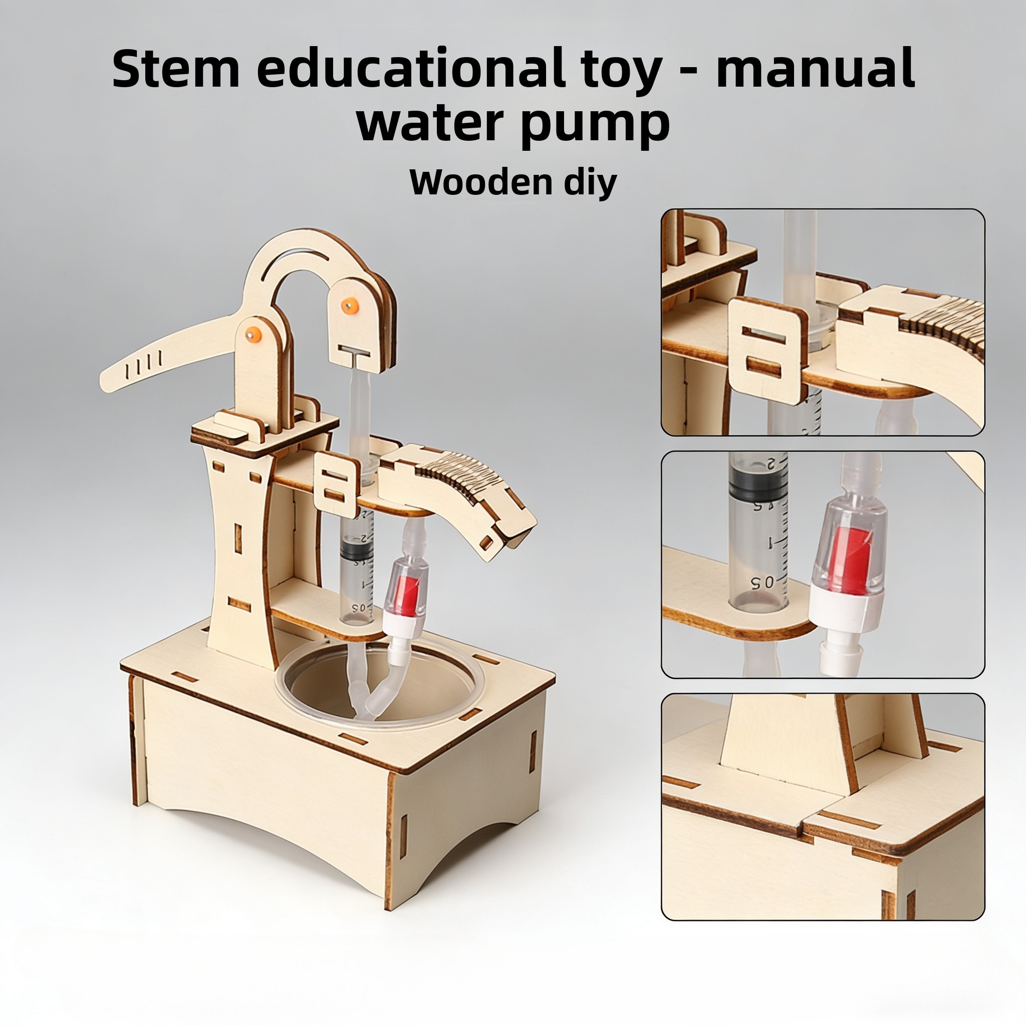 نموذج بئر مياه خشبي يدوي الصنع - مراجعة Science Diy Model وسعره